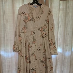 Long sleeve floral dress